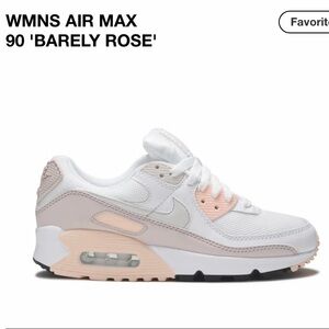 Nike Best Seller - Air Max 90 Size 6.5W White Barely Rose